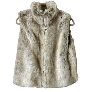 Sequence Women’s Faux Fur Vegan Soft Fluffy Cat Colouring Vest Size 8